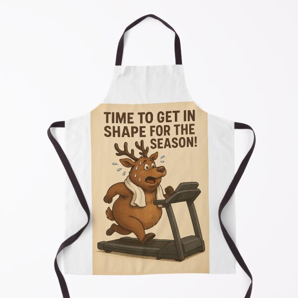 Item preview, FatReindeerOnTreadmill | WildWakeDesigns designed and sold by wildwakedesigns.