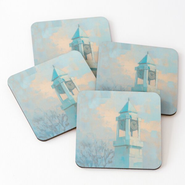 Item preview, Silent Clock Tower at Dusk designed and sold by Dusk Atelier.