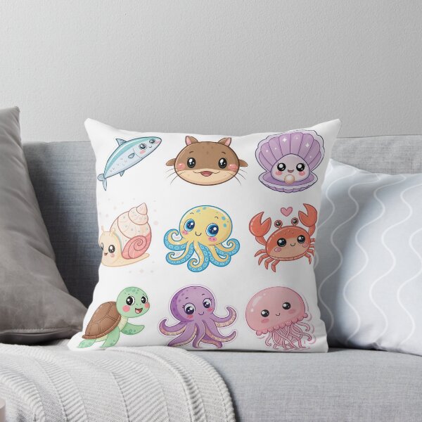 Item preview, Ocean Friends Kawaii Collection with Shells & Octopus designed and sold by DariaOltes.