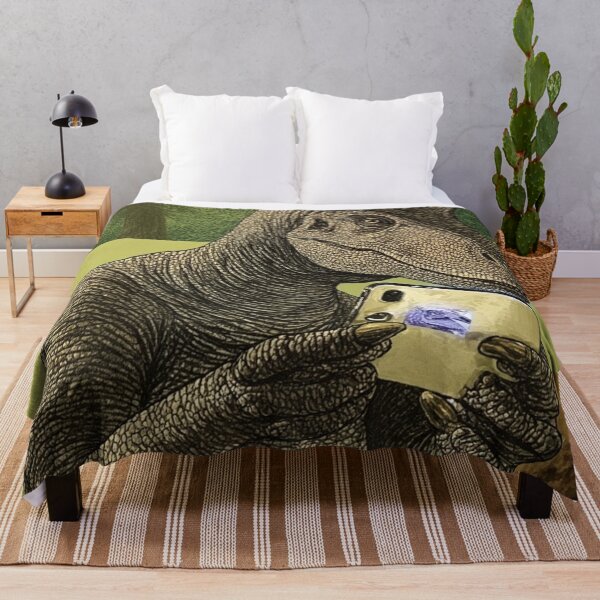 Item preview, T-Rex Checking Dino Dating App   designed and sold by YAM716.