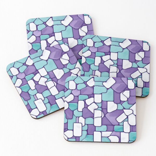 Item preview, Mosaic in Teal and Purple designed and sold by CraftedHome.