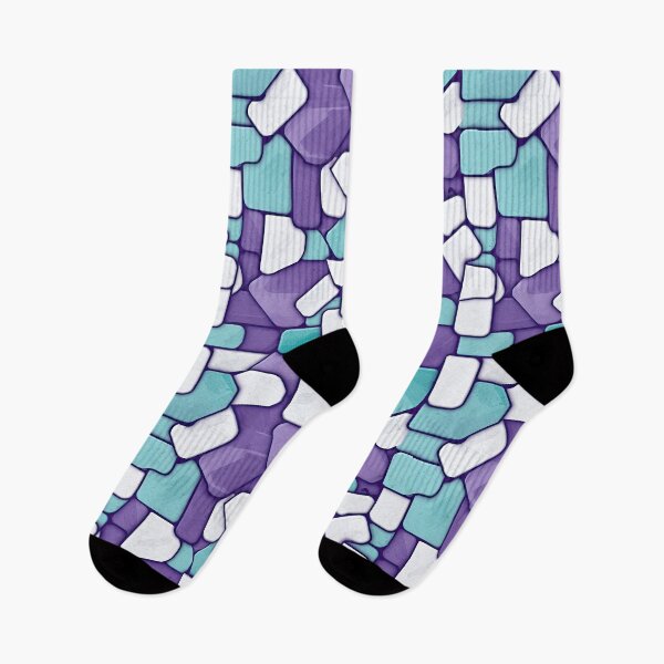 Item preview, Mosaic in Teal and Purple designed and sold by CraftedHome.