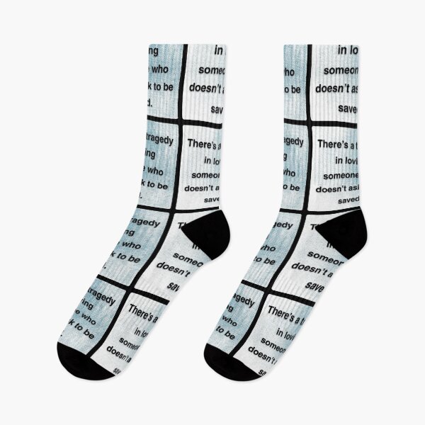 Item preview, There's a tragedy in loving someone who doesn't ask to be saved. designed and sold by vagar.
