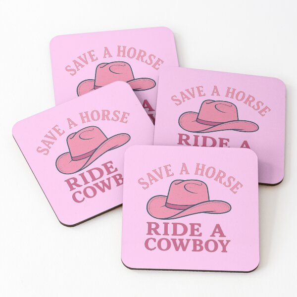 Item preview, Save a horse// Ride a cowboy (Pink) designed and sold by ouatisworld.
