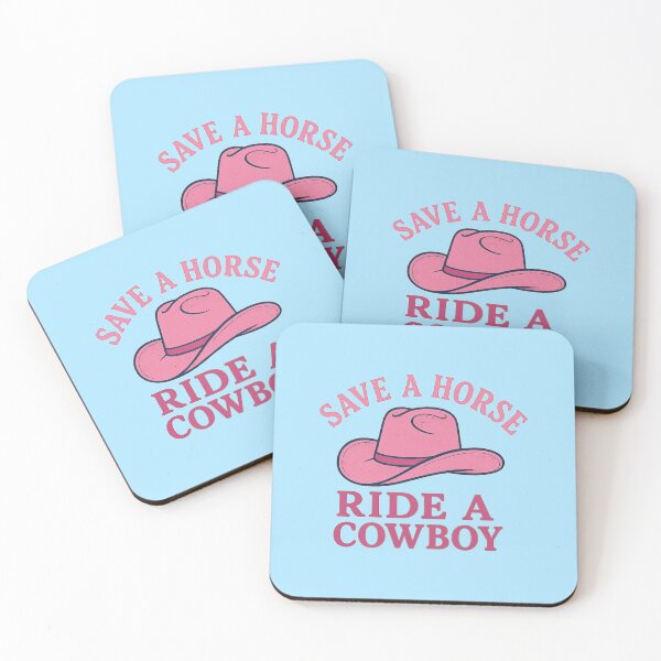 Item preview, Copy of Save a horse// Ride a cowboy (Pink & Blue) designed and sold by ouatisworld.