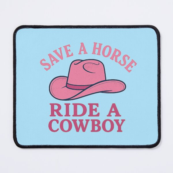 Item preview, Copy of Save a horse// Ride a cowboy (Pink & Blue) designed and sold by ouatisworld.