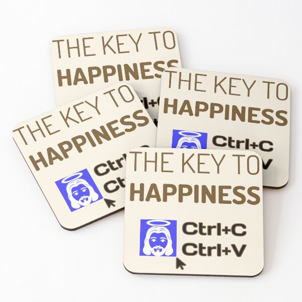 Item preview, The Key to Happiness is to Copy Jesus Christ designed and sold by saintsnscholars.