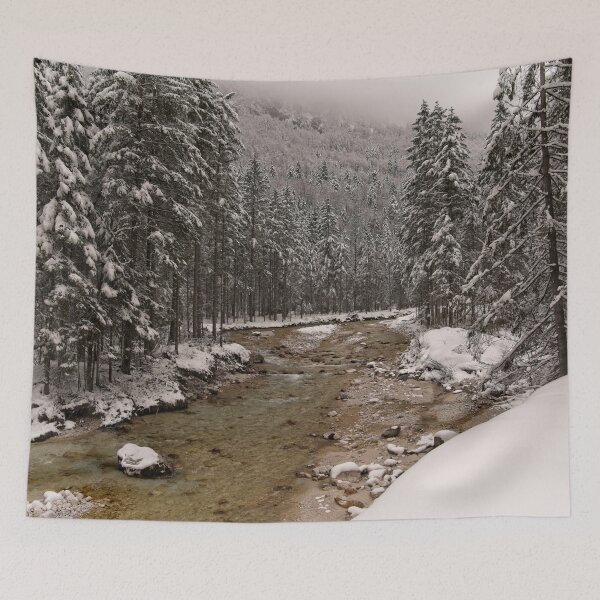 Item preview, Wintry Sava River At Vrata Valley designed and sold by rawshutterbug.
