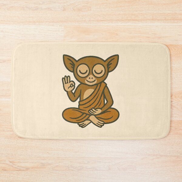Item preview, Cute Zen Animal Meditation Buddha Art: Tarsier designed and sold by PinUpPizzazz.