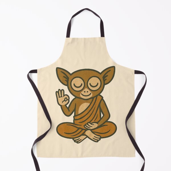 Item preview, Cute Zen Animal Meditation Buddha Art: Tarsier designed and sold by PinUpPizzazz.