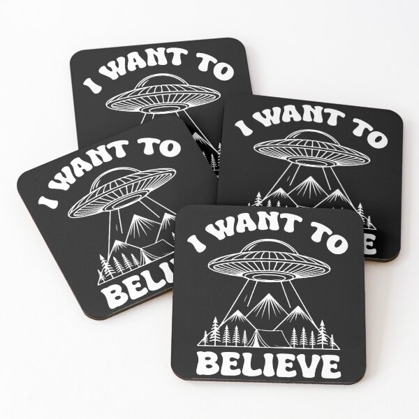 Item preview, I Want To Believe UFO Abduction Camping Retro Style designed and sold by Optimuz-Dezign.