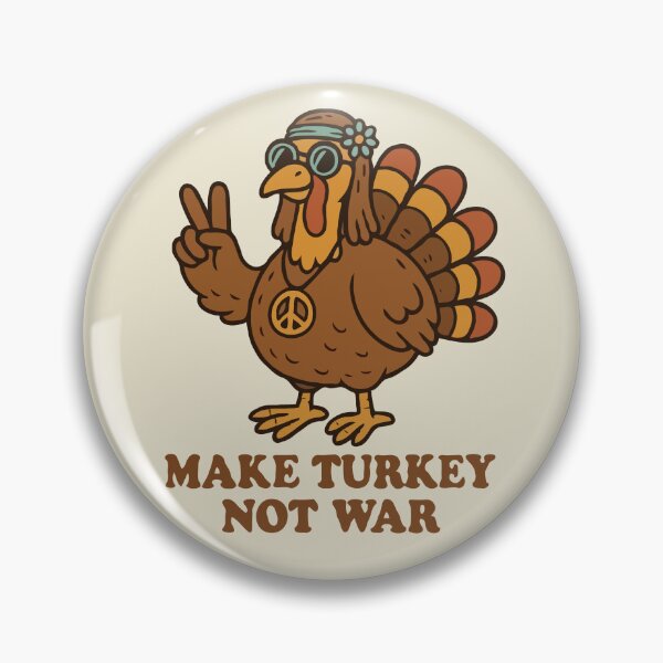 Item preview, Hippy Turkey Make Turkey Not War designed and sold by Gkinoki.