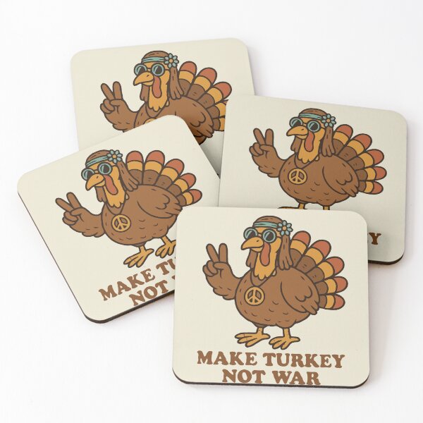 Item preview, Hippy Turkey Make Turkey Not War designed and sold by Gkinoki.