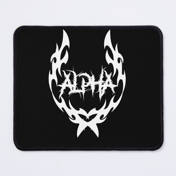 Item preview, ALPHA Tribal Metal Logo | Streetwear Gym Metal Aesthetic Design - White Logo designed and sold by Gary-Shop.