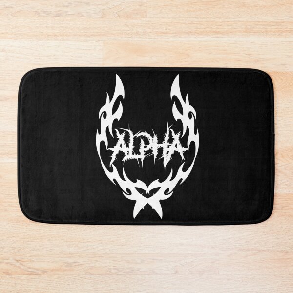 Item preview, ALPHA Tribal Metal Logo | Streetwear Gym Metal Aesthetic Design - White Logo designed and sold by Gary-Shop.