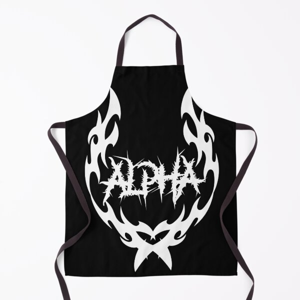 Item preview, ALPHA Tribal Metal Logo | Streetwear Gym Metal Aesthetic Design - White Logo designed and sold by Gary-Shop.