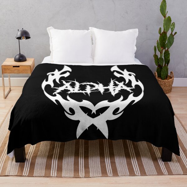 Item preview, ALPHA Tribal Metal Logo | Streetwear Gym Metal Aesthetic Design - White Logo designed and sold by Gary-Shop.