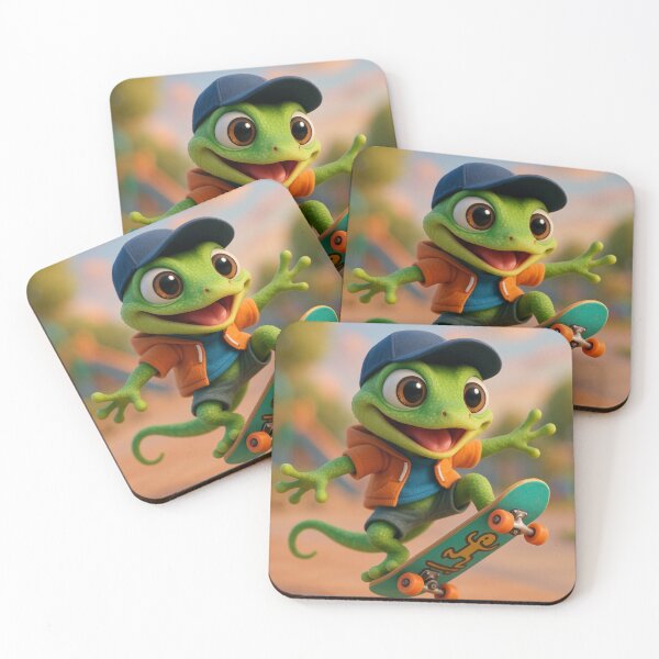 Item preview, Skater Anole Lizard designed and sold by Sillytoe.