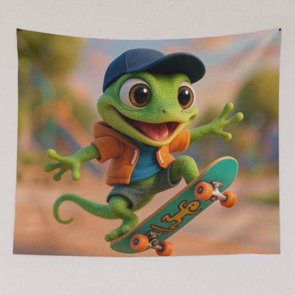 Item preview, Skater Anole Lizard designed and sold by Sillytoe.