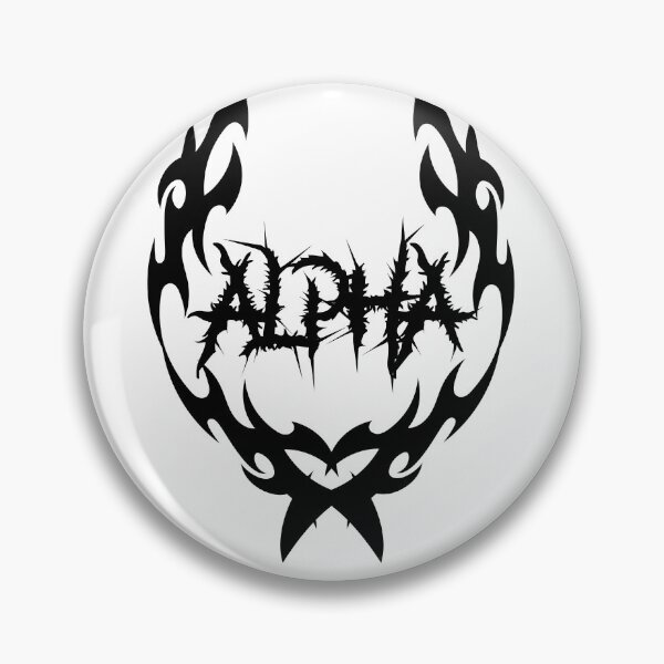 Item preview, ALPHA Tribal Metal Logo | Streetwear Gym  Metal Aesthetic Design - Black Design designed and sold by Gary-Shop.
