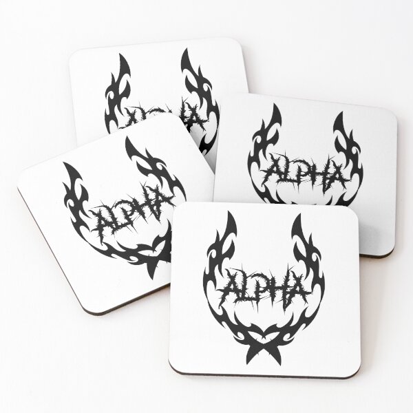 Item preview, ALPHA Tribal Metal Logo | Streetwear Gym  Metal Aesthetic Design - Black Design designed and sold by Gary-Shop.