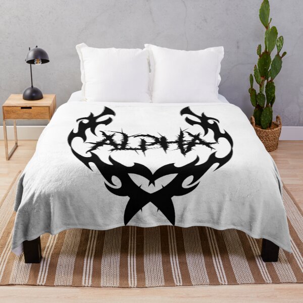 Item preview, ALPHA Tribal Metal Logo | Streetwear Gym Metal Aesthetic Design - Black Design designed and sold by Gary-Shop.