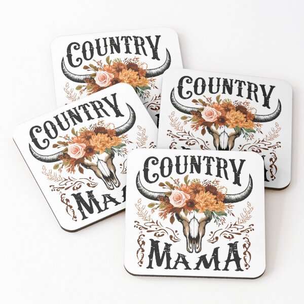 Artikelvorschau, Country Mama Retro Western Kuhschädel entworfen und verkauft von INFINITESTYLES5.