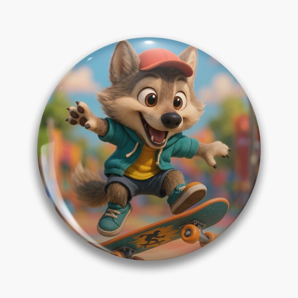 Item preview, Skater Apennine Wolf designed and sold by Sillytoe.