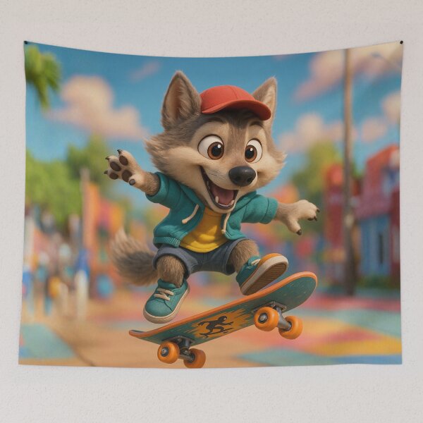 Item preview, Skater Apennine Wolf designed and sold by Sillytoe.