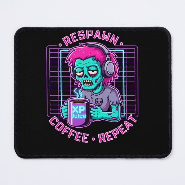 Item preview, Gamer Zombie Coffee Respawn Repeat designed and sold by VividDripCo.