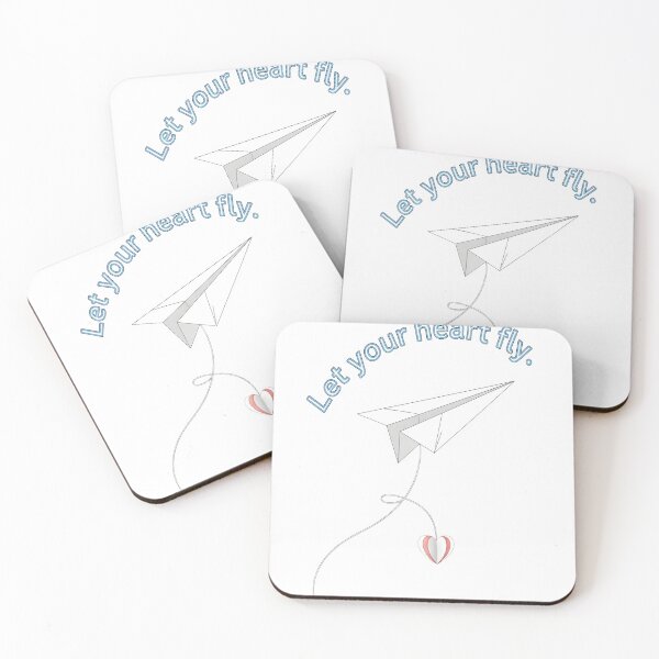 Item preview, Let Your Heart Fly – Origami Airplane & Heart designed and sold by Liva Art.