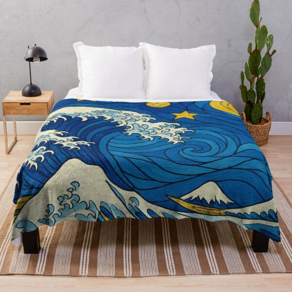 Item preview, The Great Wave of Starry Kanagawa designed and sold by SYYmas.