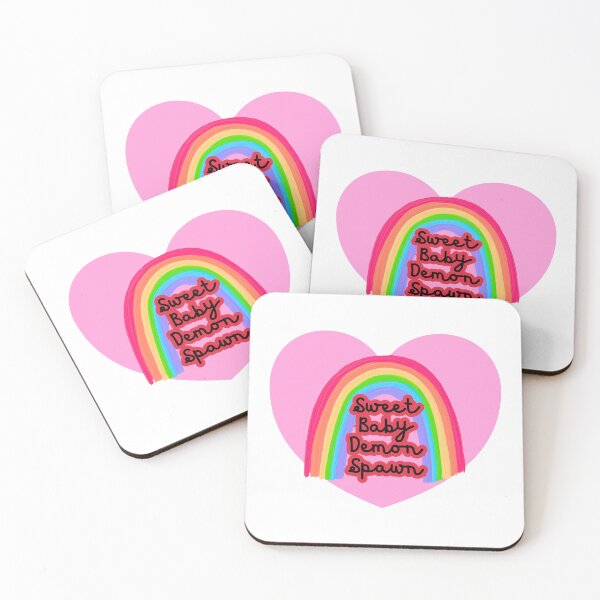 Item preview, Sweet Baby Demonspawn - Rainbow Heart designed and sold by EvergreenRevolt.