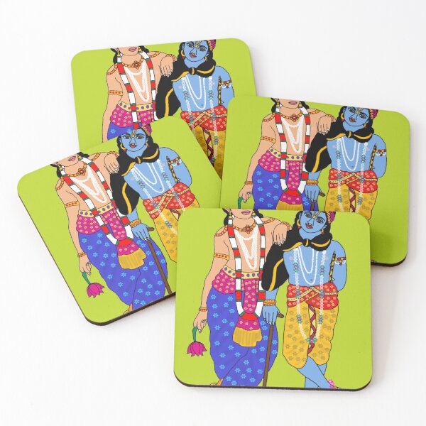 Item preview, Krishna with Balram – Divine Brothers Artwork designed and sold by Harshit_Digital_Arts.