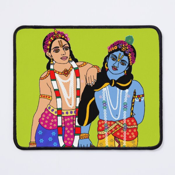 Item preview, Krishna with Balram – Divine Brothers Artwork designed and sold by Harshit_Digital_Arts.
