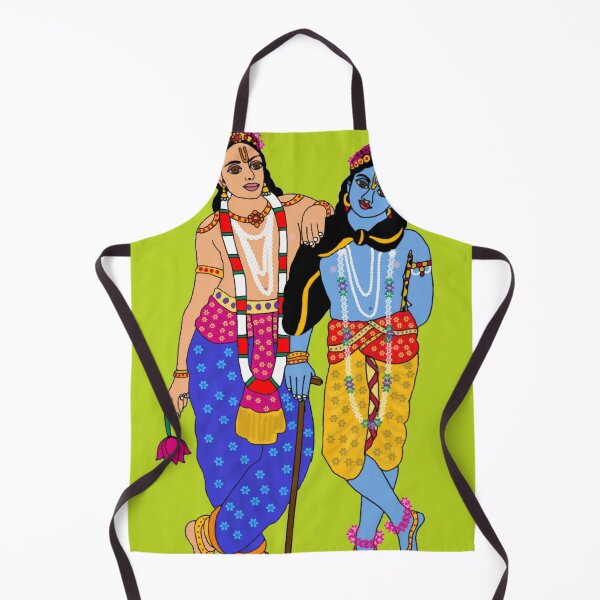 Item preview, Krishna with Balram – Divine Brothers Artwork designed and sold by Harshit_Digital_Arts.