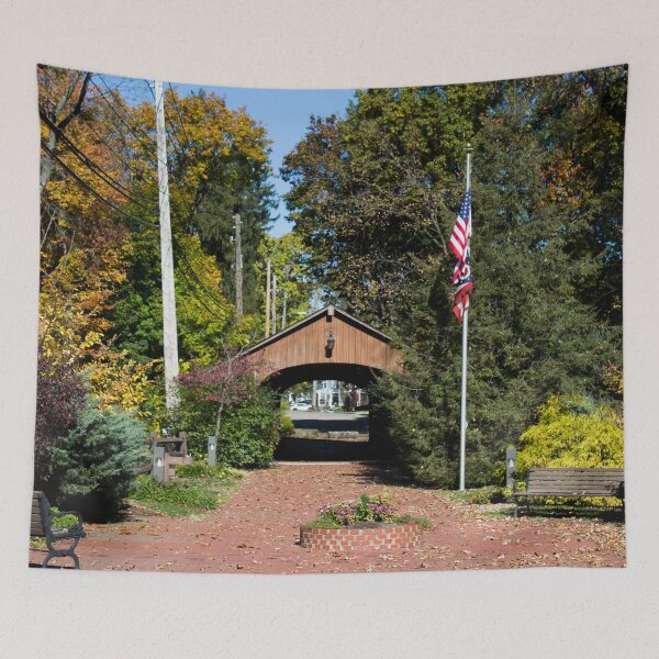 Item preview, Covered Bridge  designed and sold by lifeinpinkcrochet.