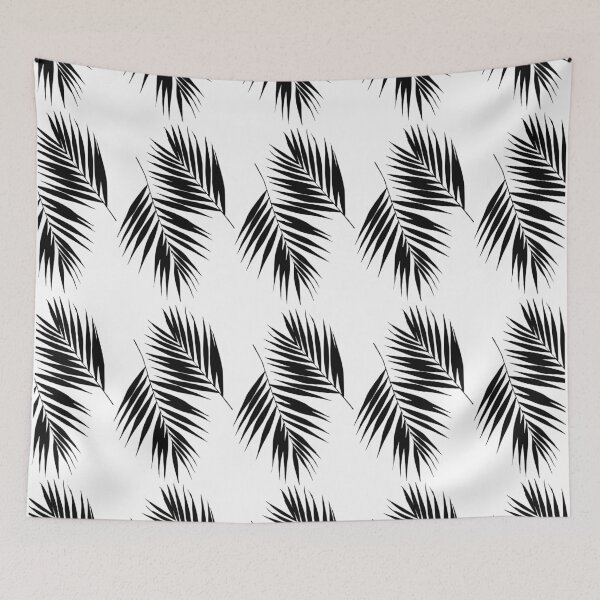 Item preview, Palm Leaves Pattern #12 #Black #White #decor #art designed and sold by Anita's & Bella's Art.