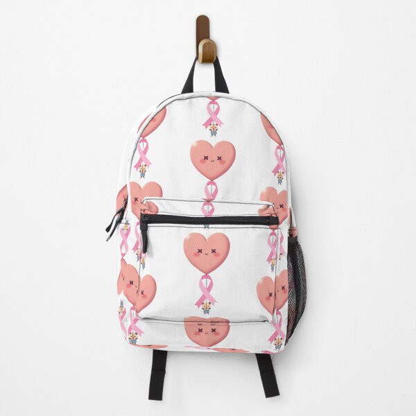 Item preview, Little Panda's Big Hope: Whimsical Pink Heart Balloon & Awareness Ribbon designed and sold by VibranPalette.