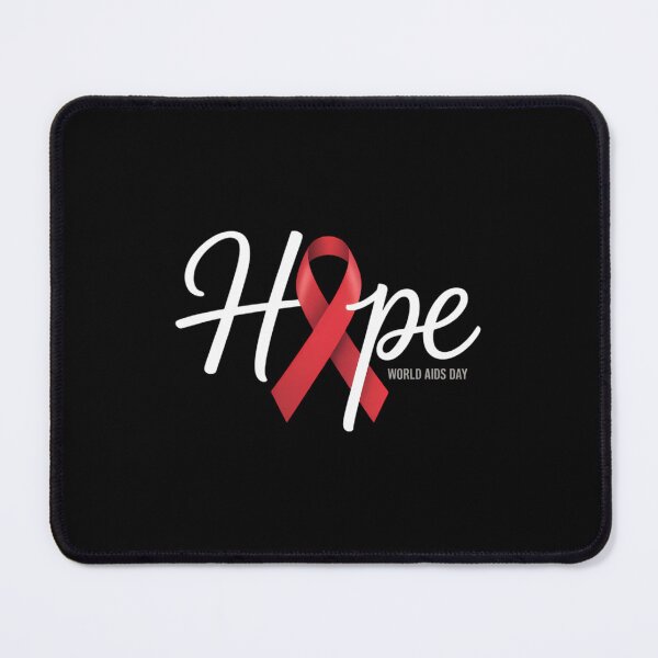 Item preview, Hope Red Ribbon World AIDS Day HIV Disease Awareness designed and sold by PunkNation-Arts.