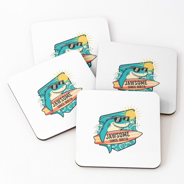 Item preview, Jawsome Since Birth Surfer Shark designed and sold by VividDripCo.