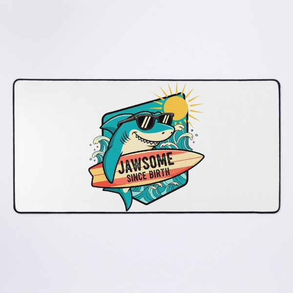Item preview, Jawsome Since Birth Surfer Shark designed and sold by VividDripCo.