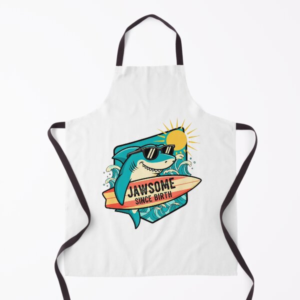 Item preview, Jawsome Since Birth Surfer Shark designed and sold by VividDripCo.