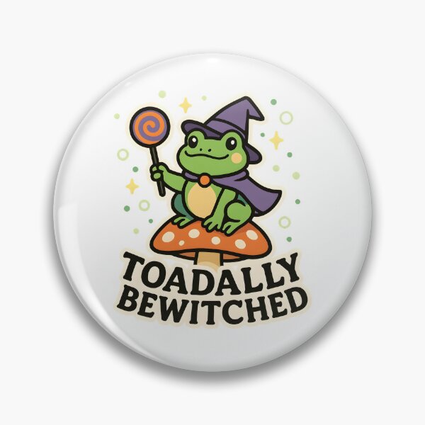 Item preview, Toadally Bewitched — Cute Witch Frog on a Mushroom designed and sold by Cheerioza.