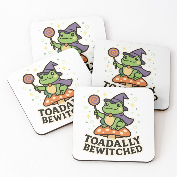 Item preview, Toadally Bewitched — Cute Witch Frog on a Mushroom designed and sold by Cheerioza.