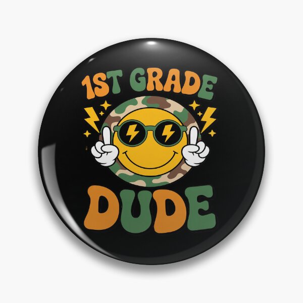 Item preview, 1st Grade Dude Boys Camo Smile Face Back To School designed and sold by JonBarnes22.