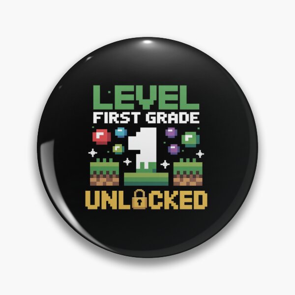 Item preview, 1st Grade Level Unlocked Back To School Video Game Pixel designed and sold by JonBarnes22.