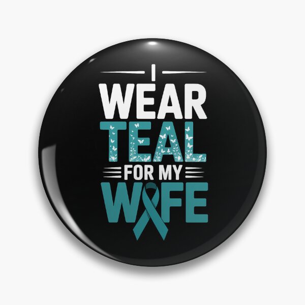 Item preview, I Wear Teal For My Wife Scleroderma Warrior Teal Ribbon designed and sold by PunkNation-Arts.