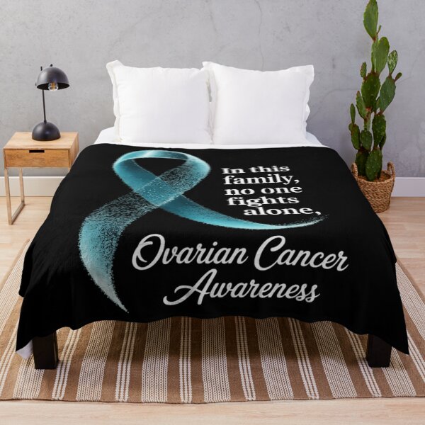 Item preview, In This Family No One Fights Alone Ovarian Cancer designed and sold by PunkNation-Arts.