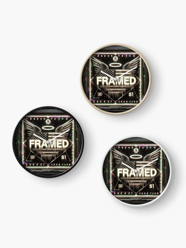 Thumbnail 3 of 4, Clock, Framed designed and sold by RellimsRealm.